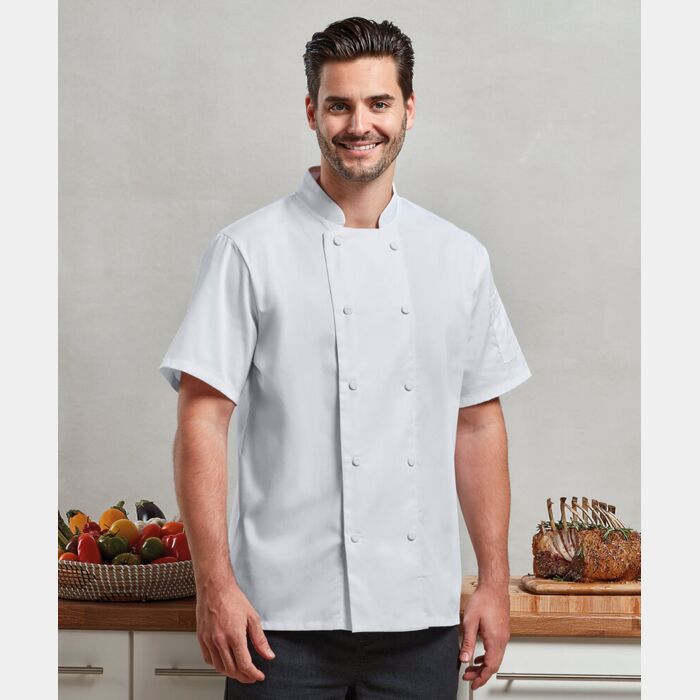 Premier Chefs Coolchecker® short sleeve jacket PR902 Chefs Coolchecker® short sleeve jacket Thumbnail