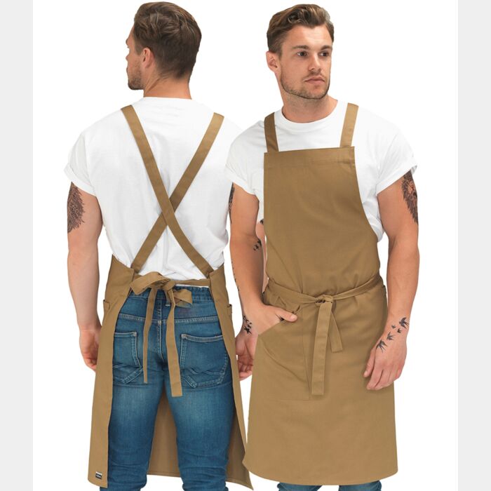 Le Chef Le Chef Crossover Bib Apron LE102 Le Chef Crossover Bib Apron Thumbnail