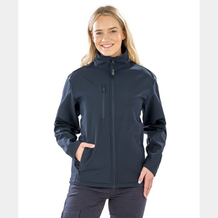 Result Genuine Recycled Women's recycled 3-layer printable softshell jacket R900F Women's recycled 3-layer printable softshell jacket Thumbnail