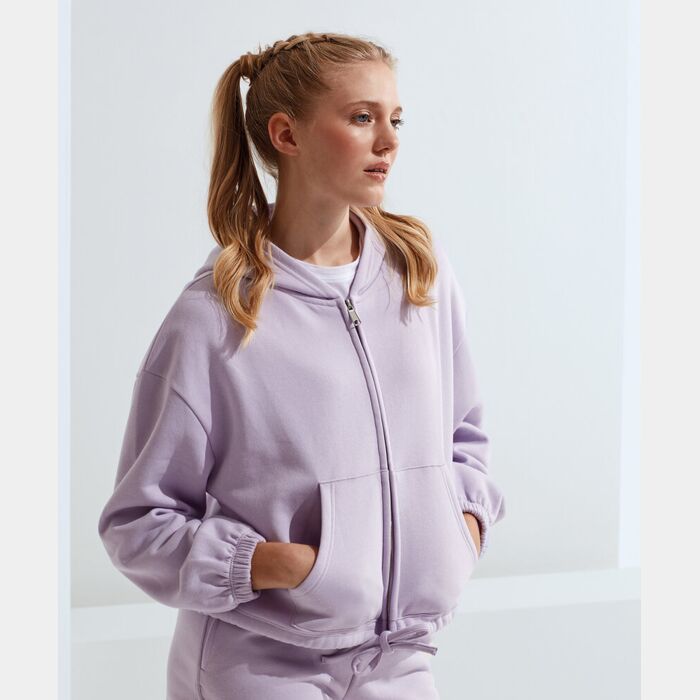 Women’s TriDri® recycled drawstring full-zip hoodie Thumbnail