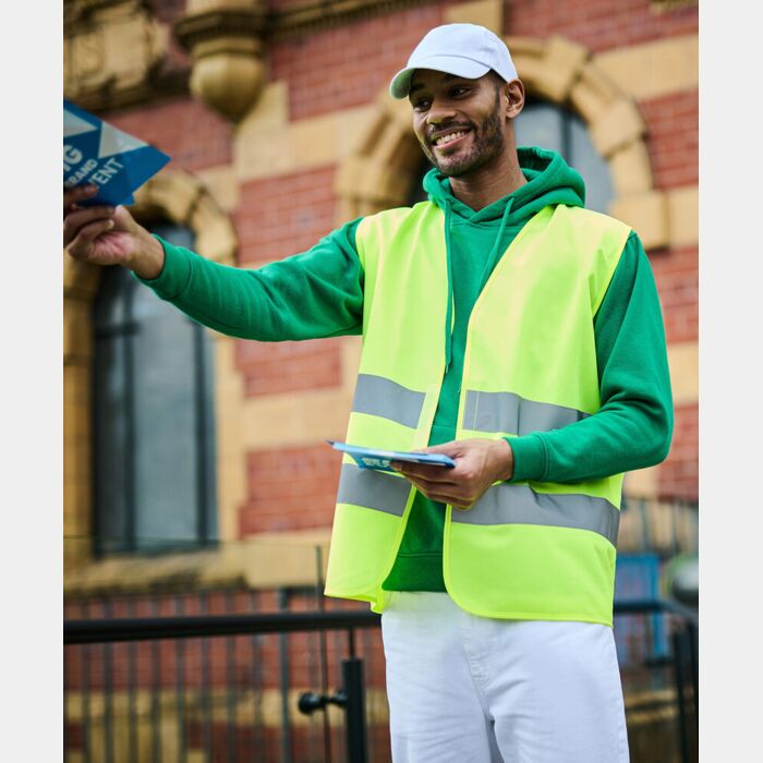Regatta High Visibility Pro hi-vis two-band easy print vest RG471 Pro hi-vis two-band easy print vest Thumbnail