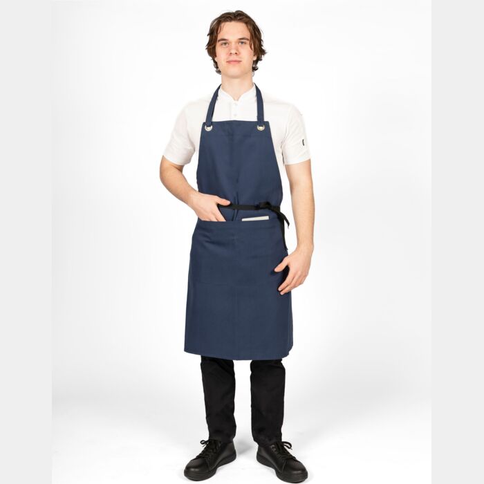 Dennys Canvas Bib Apron With Pocket DP114 Canvas Bib Apron With Pocket Thumbnail