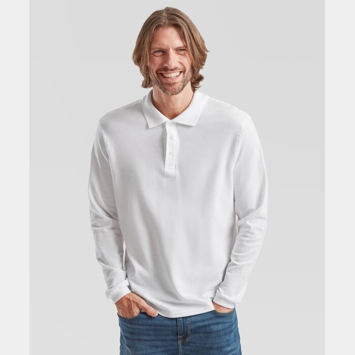 Fruit of the Loom Premium long sleeve polo SS258 Premium long sleeve polo Thumbnail