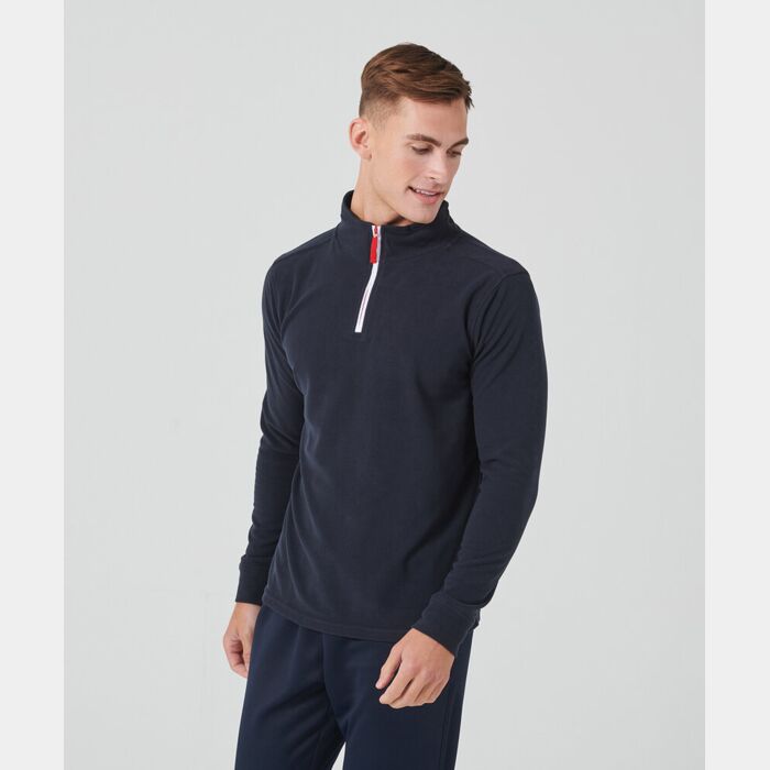 Finden & Hales ¼ zip long sleeve fleece piped LV570 ¼ zip long sleeve fleece piped Thumbnail
