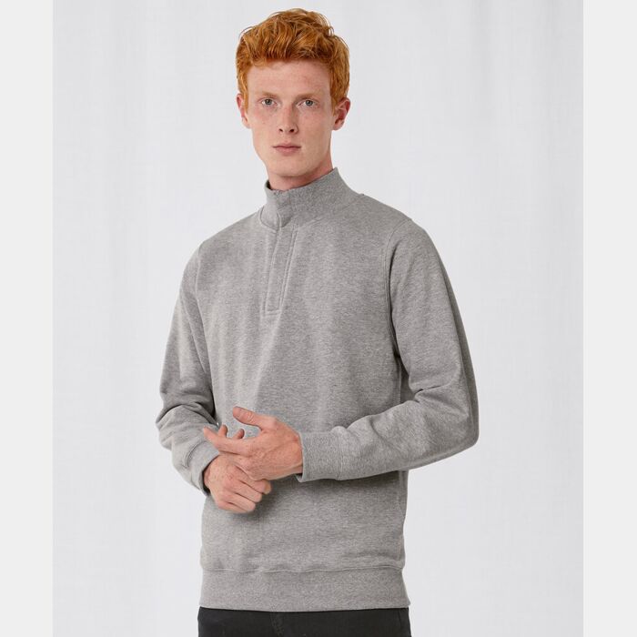 B&C ID.004 ¼ zip sweatshirt Thumbnail