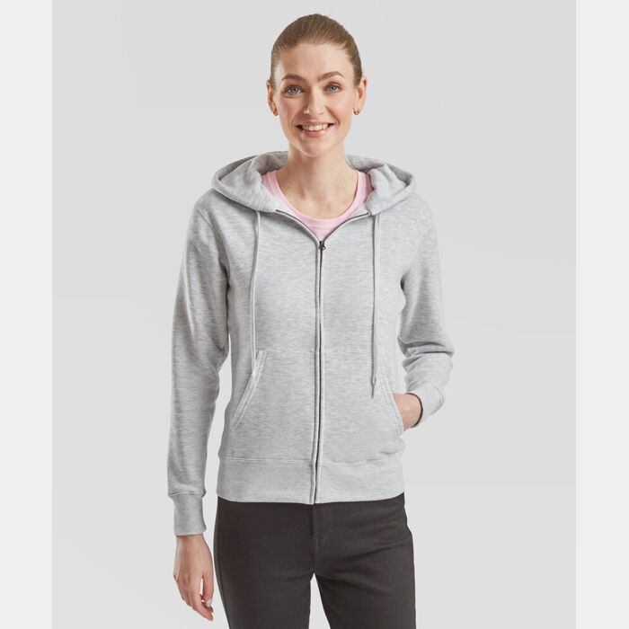 Fruit of the Loom Women's premium 70/30 hooded sweatshirt jacket SS312 Women's premium 70/30 hooded sweatshirt jacket Thumbnail