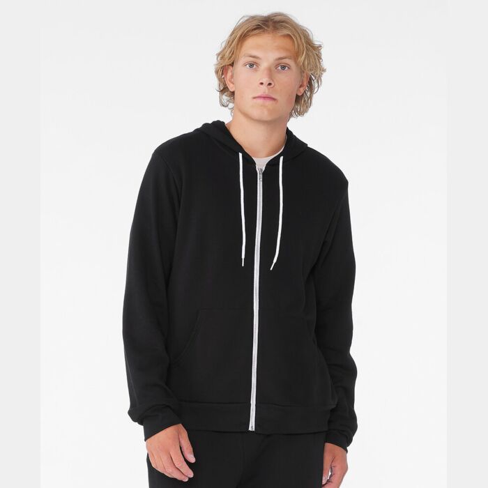 Unisex polycotton fleece full-zip hoodie Thumbnail