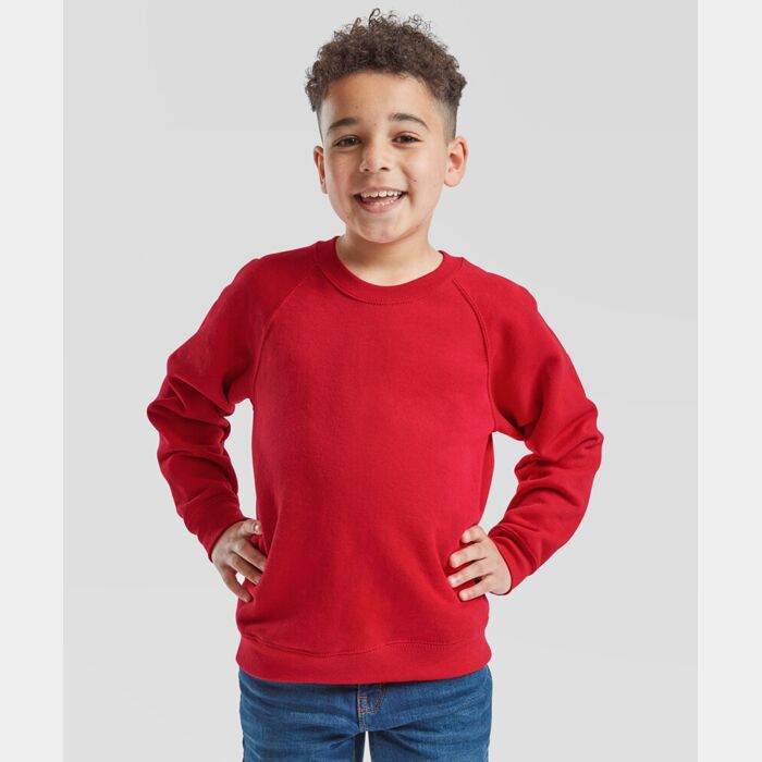 Fruit of the Loom Kids classic raglan sweatshirt SS271 Kids classic raglan sweatshirt Thumbnail