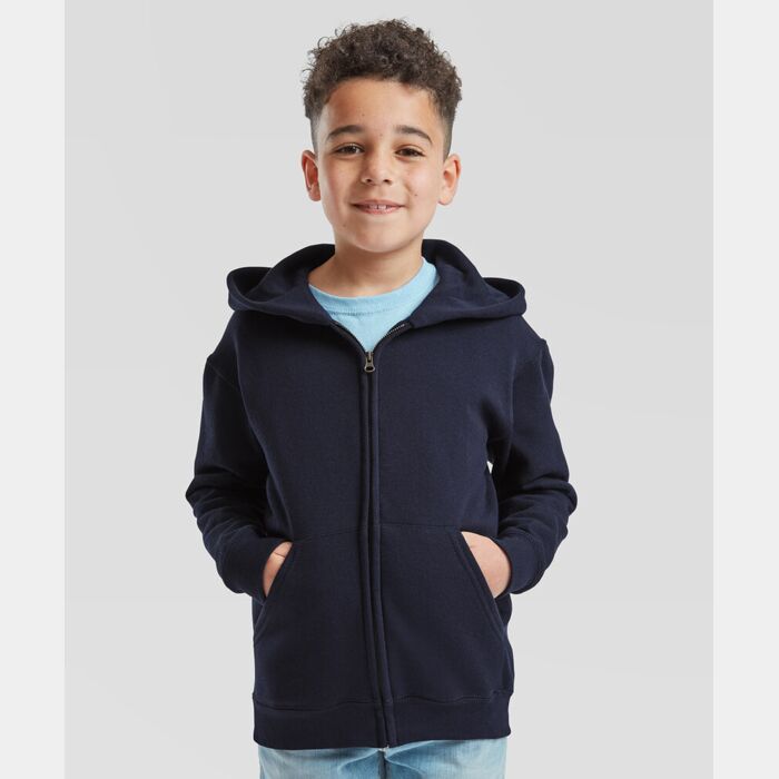 Fruit of the Loom Kids classic hooded sweatshirt jacket SS225 Kids classic hooded sweatshirt jacket Thumbnail