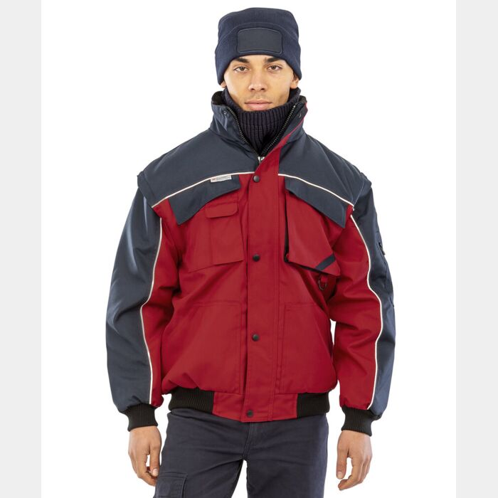 Result Work-Guard Work-Guard zip sleeve heavy-duty pilot jacket RE71A Work-Guard zip sleeve heavy-duty pilot jacket Thumbnail