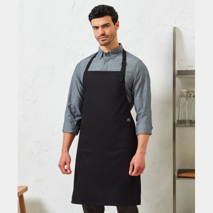 Premier Cotton bib apron, organic and Fairtrade certified PR112 Cotton bib apron, organic and Fairtrade certified Thumbnail