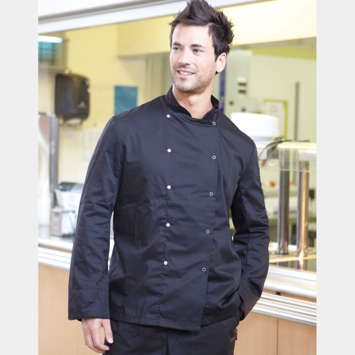 Dennys Long Sleeve Chef's Jacket (BK) DD08C Long Sleeve Chef's Jacket (BK) Thumbnail