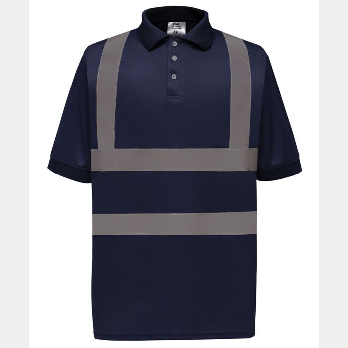 Yoko Hi-vis short sleeve polo (HVJ210) YK020 Hi-vis short sleeve polo (HVJ210) Thumbnail