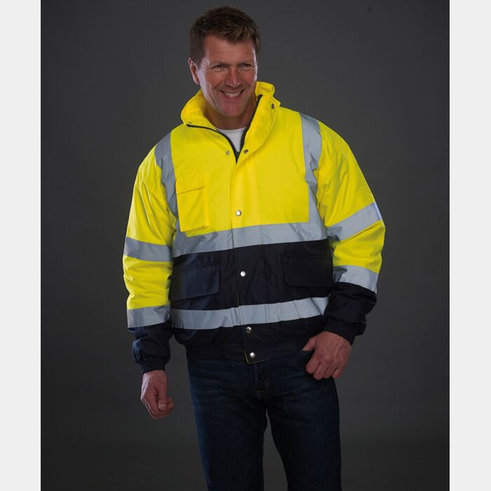 Yoko Hi-vis two-tone bomber jacket (HVP218) YK044 Hi-vis two-tone bomber jacket (HVP218) Thumbnail