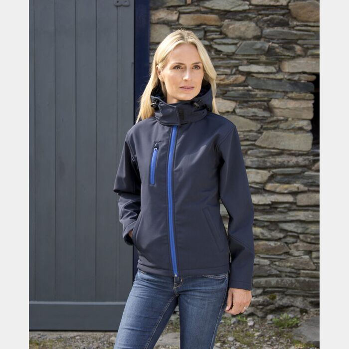 Result Core Women's Core TX performance hooded softshell jacket R230F Women's Core TX performance hooded softshell jacket Thumbnail