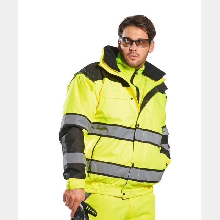 Hi-vis classic bomber jacket (C466) Thumbnail