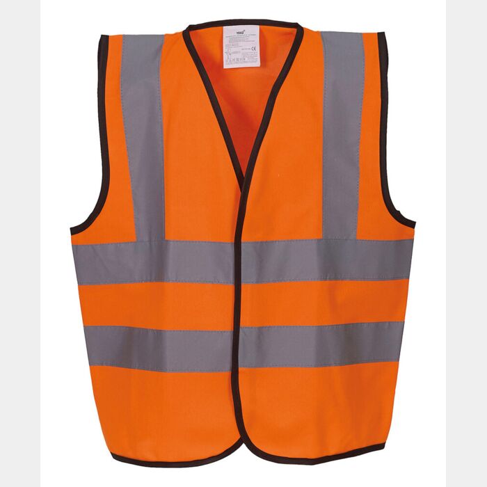 Yoko Kids hi-vis 2 b&b waistcoat (HVW100CH) YK100 Kids hi-vis 2 b&b waistcoat (HVW100CH) Thumbnail