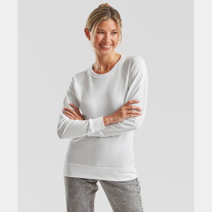 Fruit of the Loom Women's lightweight raglan sweatshirt SS960 Women's lightweight raglan sweatshirt Thumbnail