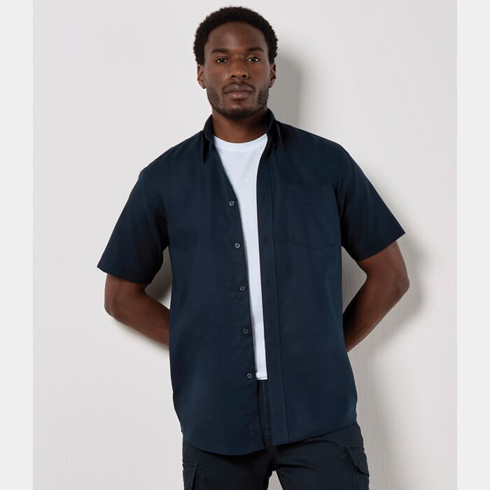 Kustom Kit Short Sleeve Classic Fit Workwear Oxford Shirt Thumbnail