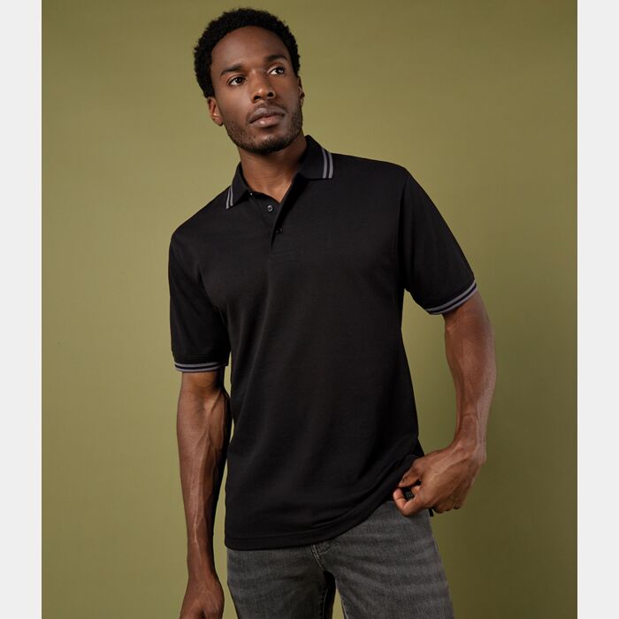 Kustom Kit Contrast Tipped Poly/Cotton Piqué Polo Shirt Thumbnail