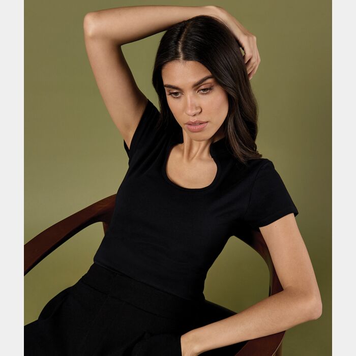 Kustom Kit Ladies Keyhole Neck Corporate Top Thumbnail