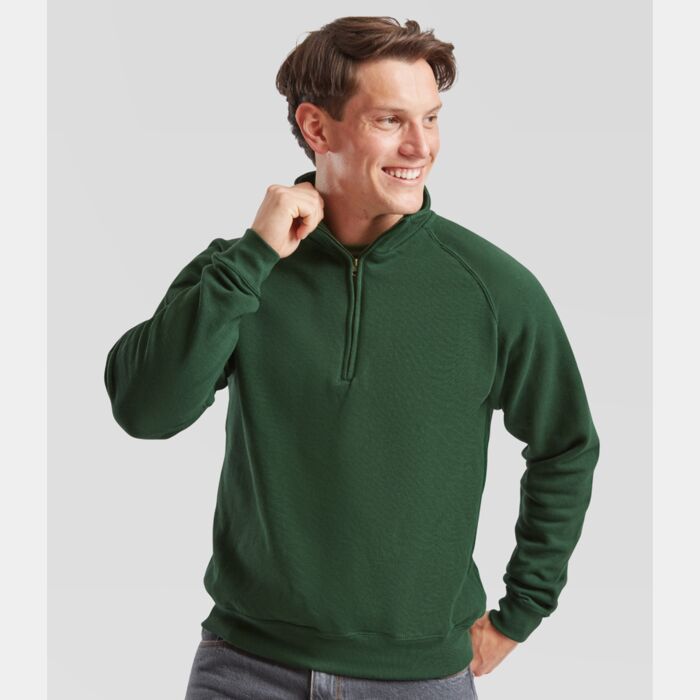 Fruit of the Loom Fruit of the Loom Classic Zip Neck Sweatshirt SS17 Fruit of the Loom Classic Zip Neck Sweatshirt Thumbnail
