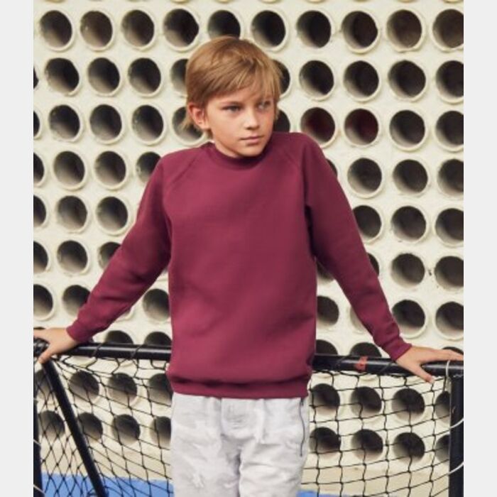 Fruit of the Loom Fruit of the Loom Kids Classic Raglan Sweatshirt SS8B Fruit of the Loom Kids Classic Raglan Sweatshirt Thumbnail