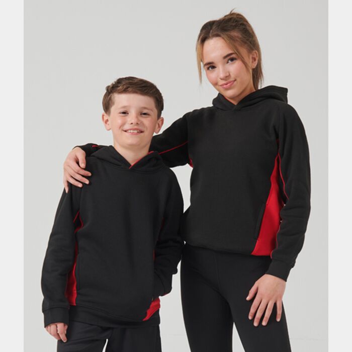 Finden & Hales Finden + Hales Kids Contrast Hooded Sweatshirt LV339 Finden + Hales Kids Contrast Hooded Sweatshirt Thumbnail