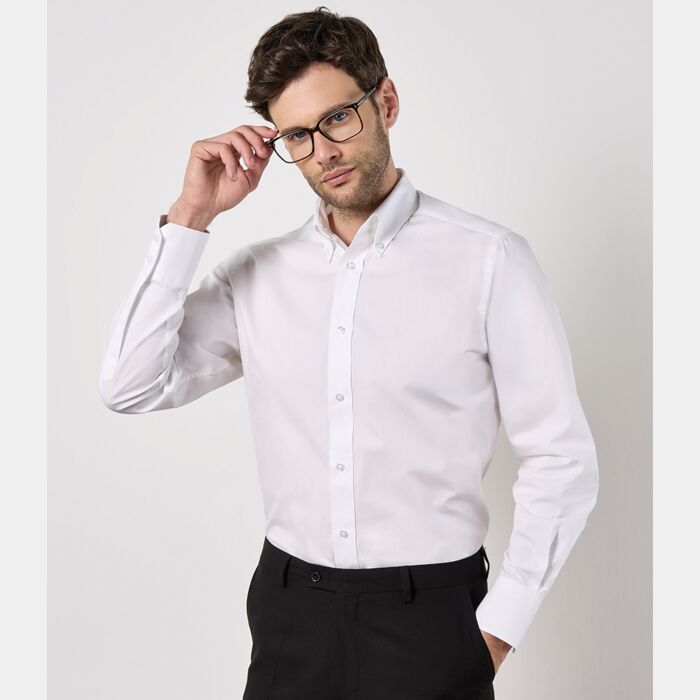 Kustom Kit Long Sleeve Tailored City Business Shirt Thumbnail