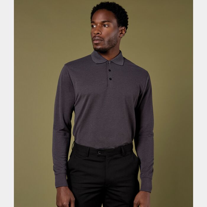Kustom Kit Long Sleeve Poly/Cotton Piqué Polo Shirt Thumbnail