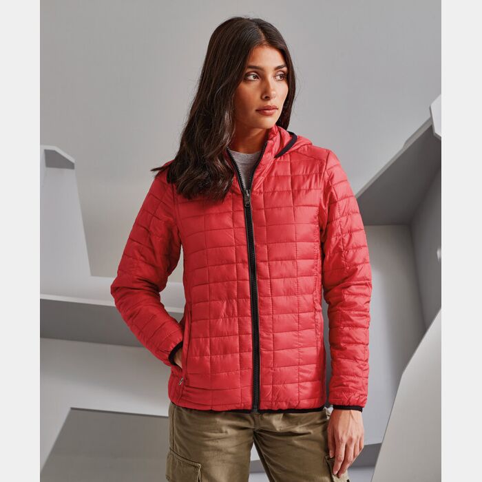 Women's honeycomb hooded jacket Thumbnail