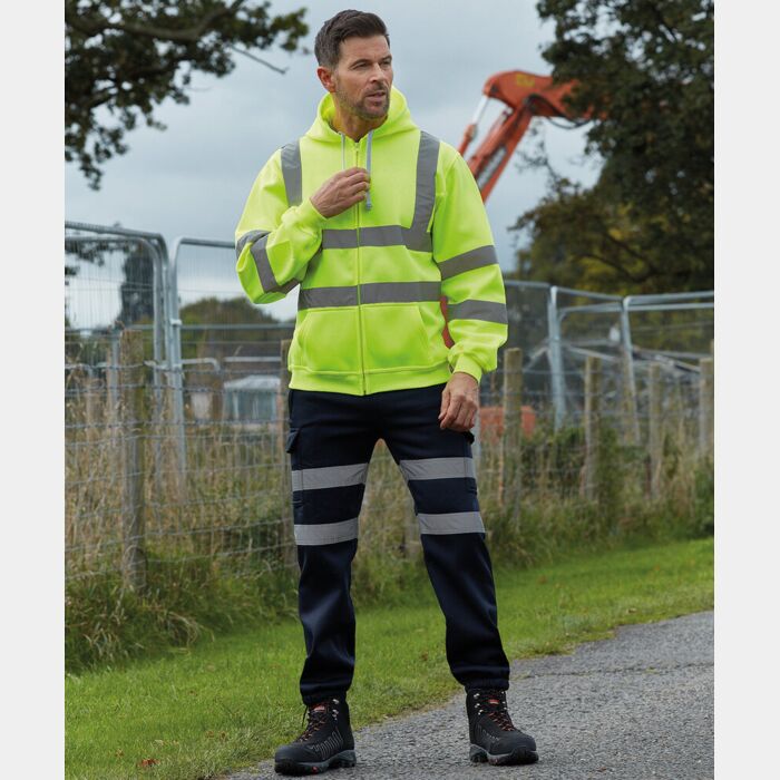 Yoko Hi-vis zip hoodie (HVK07) YK012 Hi-vis zip hoodie (HVK07) Thumbnail