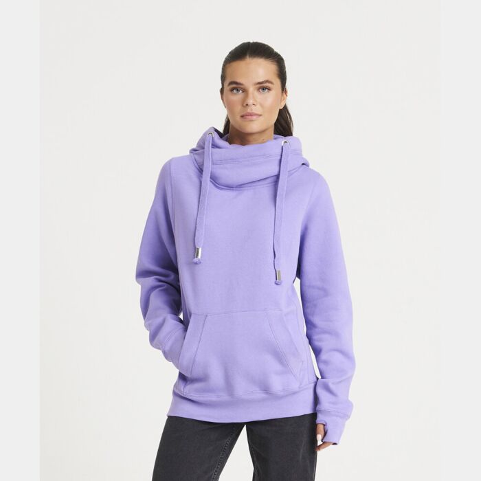 Cross neck hoodie Thumbnail