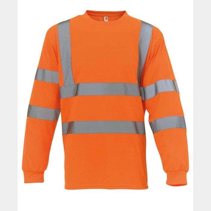 Yoko Hi-vis long sleeve t-shirt (HVJ420) YK033 Hi-vis long sleeve t-shirt (HVJ420) Thumbnail