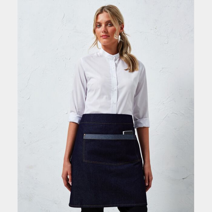 Premier Domain contrast denim waist apron PR128 Domain contrast denim waist apron Thumbnail