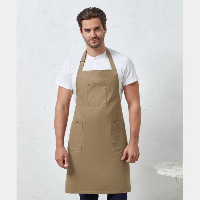 Premier Chino cotton bib apron PR132 Chino cotton bib apron Thumbnail