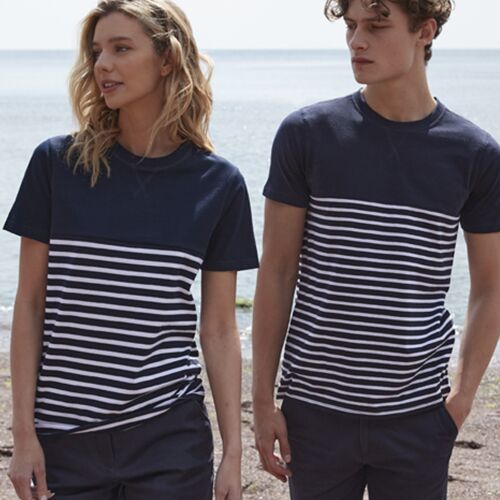 Front Row Unisex Breton Striped T-Shirt Thumbnail