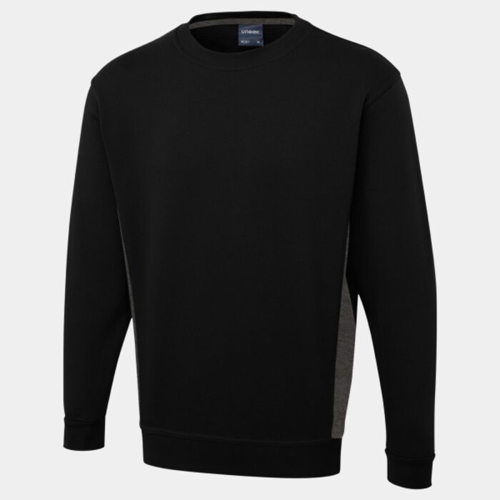Uneek Two Tone Crew New Sweatshirt UC217 Two Tone Crew New Sweatshirt Thumbnail