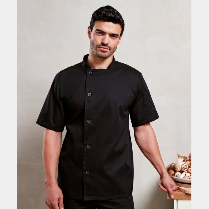 Premier Chef's essential short sleeve jacket PR900 Chef's essential short sleeve jacket Thumbnail