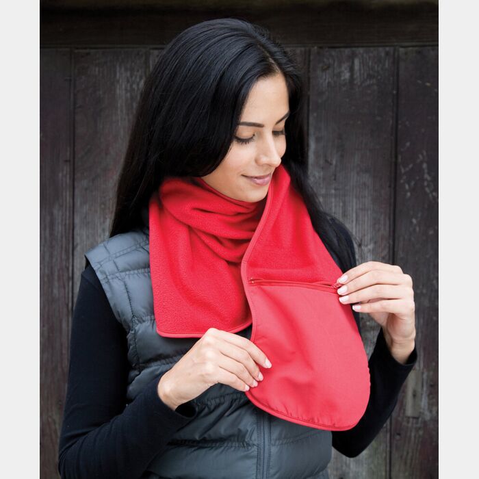 Result Winter Essentials Polartherm™ fleece scarf with zip pocket R100A Polartherm™ fleece scarf with zip pocket Thumbnail