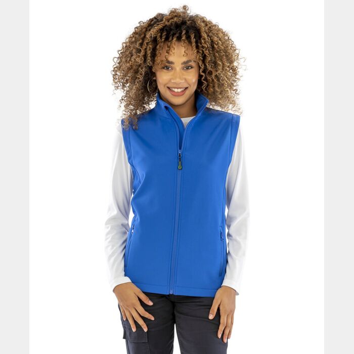 Result Genuine Recycled Women's recycled 2-layer printable softshell bodywarmer R902F Women's recycled 2-layer printable softshell bodywarmer Thumbnail
