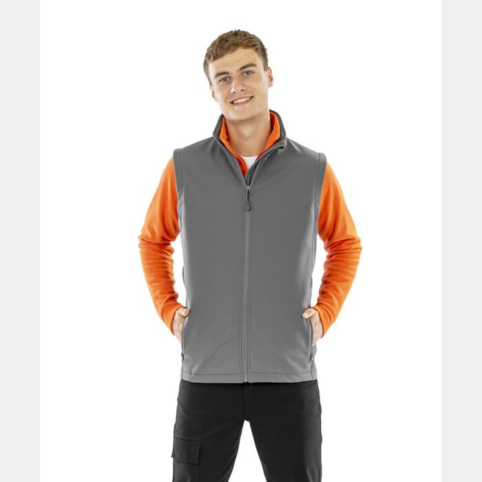 Result Genuine Recycled Men's recycled 2-layer printable softshell bodywarmer R902M Men's recycled 2-layer printable softshell bodywarmer Thumbnail