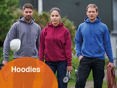 Work Hoodies Ideal for your Embroidered and Printed Logo