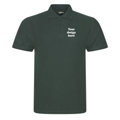 Polo shirt Bottle Green - Left chest embroidery Thumbnail