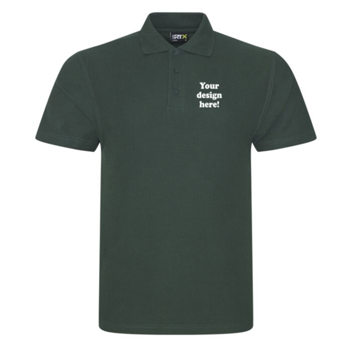 Polo shirt Bottle Green - Left chest embroidery Thumbnail