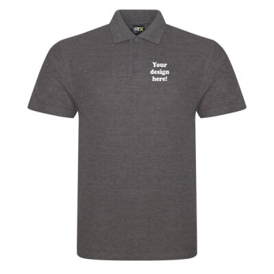 Polo shirt Charcoal - Left chest embroidery Thumbnail