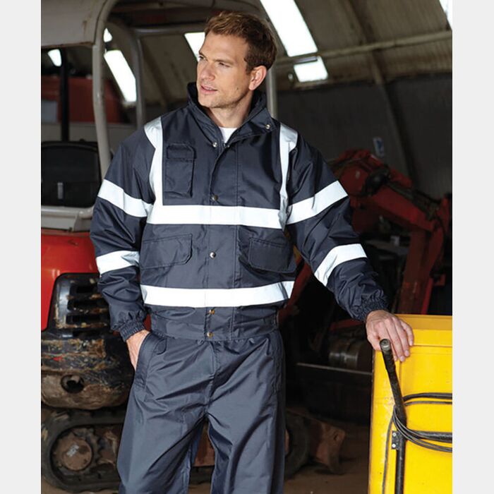 Yoko Hi-vis classic bomber jacket (HVP211) YK043 Hi-vis classic bomber jacket (HVP211) Thumbnail