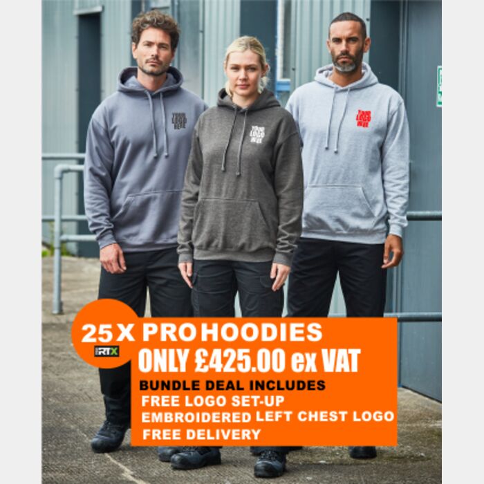 Pro Hoodie X 25 Bundle Deal £425.00 Only £17.00 each Thumbnail