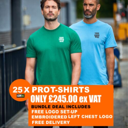 Pro T-Shirts X 25 Bundle Deal £245.00 Only £9.80 each Thumbnail